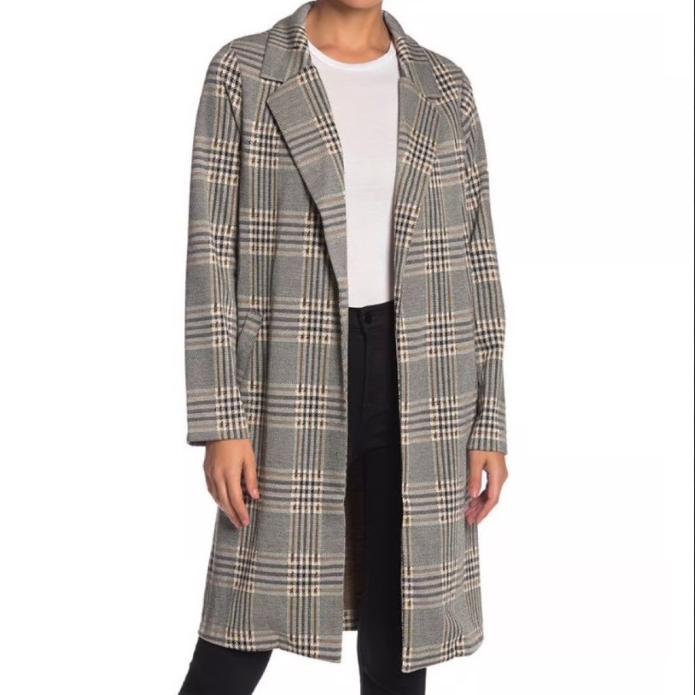 Plaid Long Jacket
